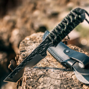 Damascus steel knife outdoor defense military knife